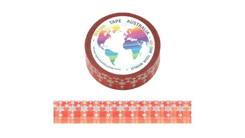 Foil Snow Flakes Bunting Washi Tape
