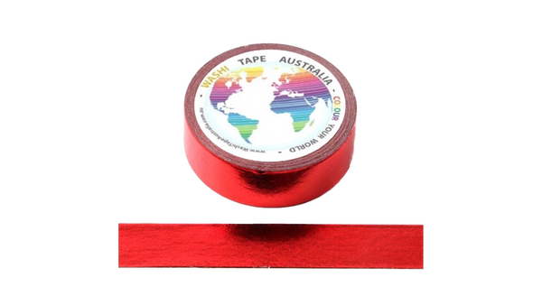 Foil Solid Red Washi Tape