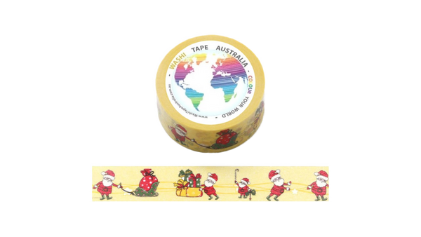 Santa and Sleigh (Wide 20mm) Washi Tape