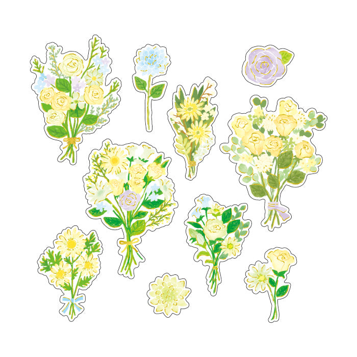 Yellow - Salon de Fleur (Flake) Series Stickers