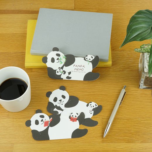 Panda & Cubs Die-cut Memo Pad