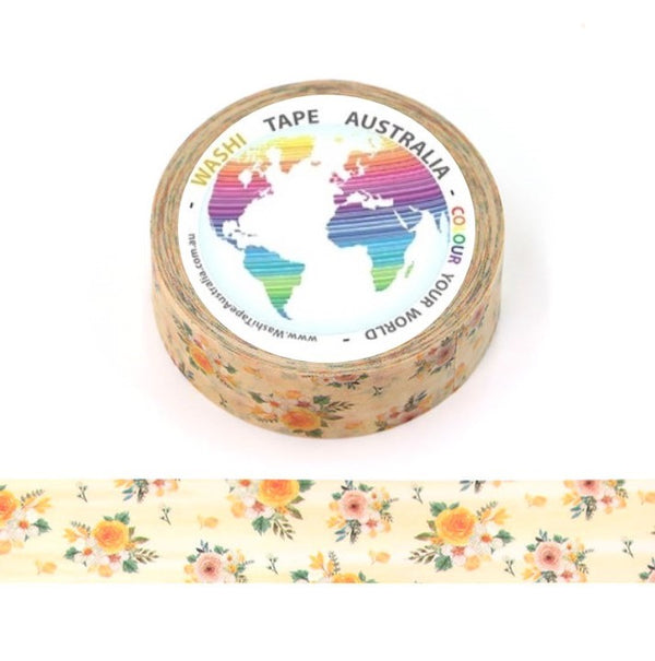 Yellow Flowers Washi Tape