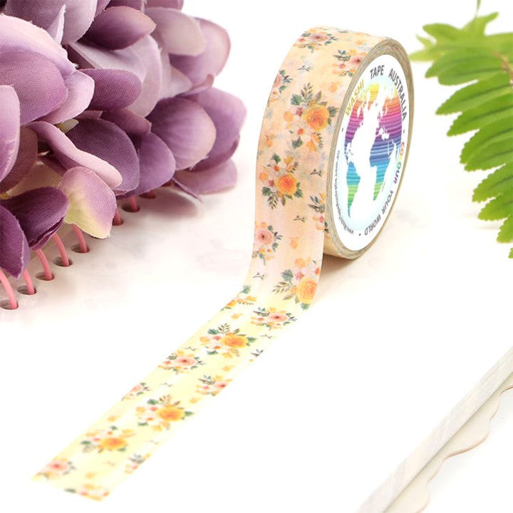 Yellow Flowers Washi Tape