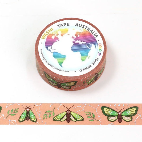 Moths - Foil Washi Tape