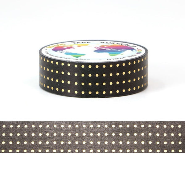 Gold Dots  - Foil Washi Tape (5m)