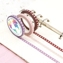 Foil Brown Hearts triple pack (Thin 5mm) Washi Tape