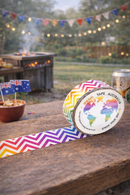 Foil Rainbow Chevron Washi Tape