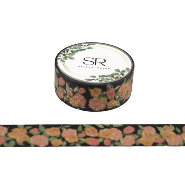Flowers in Bloom - foil washi tape