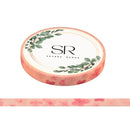Flowers on Pink - Thin washi tape (5mm)