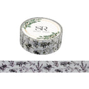 Black and White Bees  - washi tape