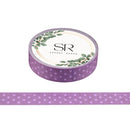 Spots on Purple - Thin washi tape (10mm)