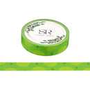 Circles on Green - Thin washi tape (10mm)