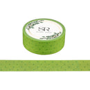Crosses on Green - washi tape