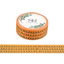 Loops on Orange - washi tape