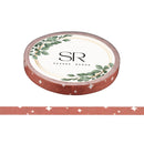 Stars on Brown - Thin washi tape (5mm)