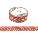 Herringbone on Brown - washi tape