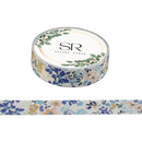 Border Flowers - Thin washi tape (10mm)