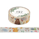Watercolour Forest Animals - washi tape