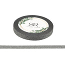 Silver - Glitter Thin Washi Tape (5mm)