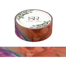 Orange Maroon Marbling - Washi Tape (3m)
