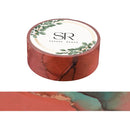 Orange Turquoise Marbling - Washi Tape (3m)