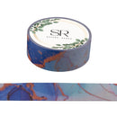 Blue Orange Marbling - Washi Tape (3m)