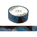 Blue Black Marbling - Washi Tape (3m)