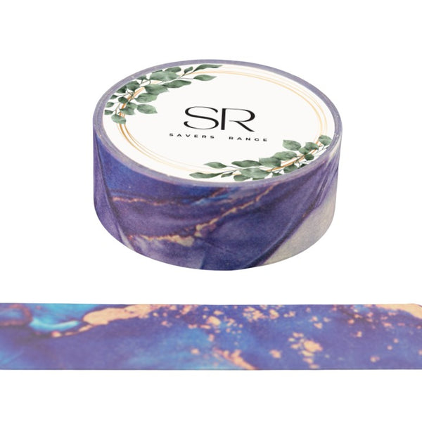 Deep Blue Marbling - Washi Tape (3m)