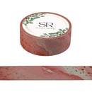 Salmon Pink Marbling - Washi Tape (3m)