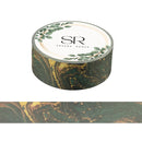 Brunswick Green Marbling - Washi Tape (3m)