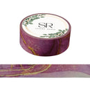 Violet Thistle Marbling - Washi Tape (3m)