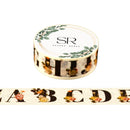 Floral Alphabet - Vintage Series Washi Tape