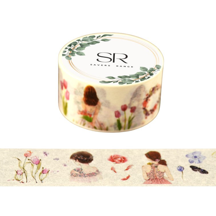 Elegance and Floral - Vintage Series wide Washi Tape (20mm)