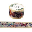 Blue & Pink Butterflies - Wide washi tape (25mm)