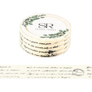 Text on White -  Vintage Series  Washi Tape