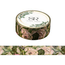 Flowers on Green -   Vintage Series Washi Tape