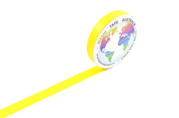 Yellow (Thin 8mm) Washi Tape Australia