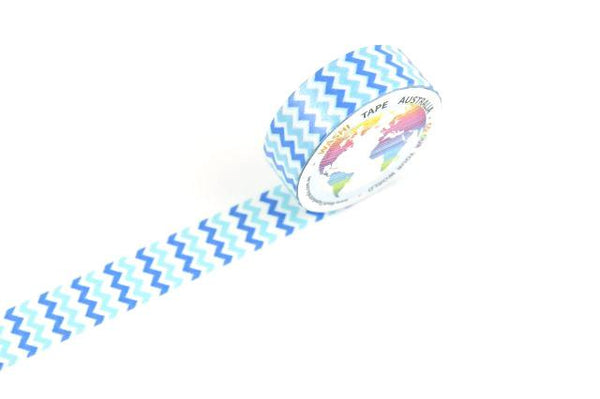 Blue Chevron Washi Tape Australia