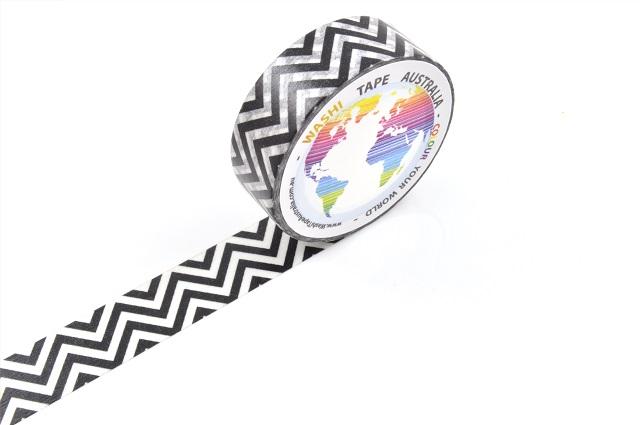 Black and White Chevron Washi Tape Australia