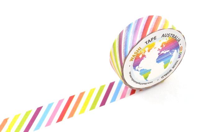 Rainbow Stripes Washi Tape Australia