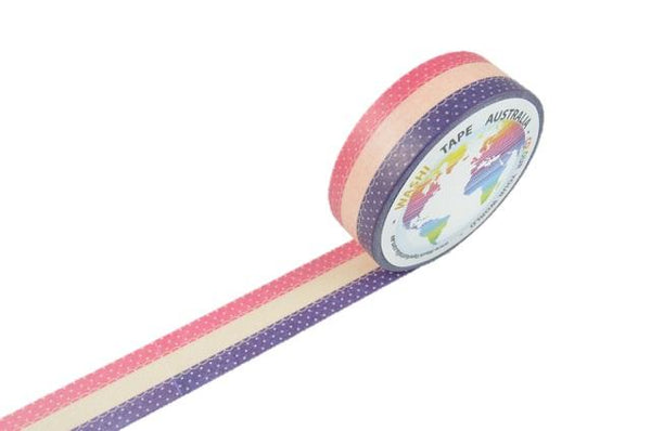 Black Yellow Red Spotted Stripes Washi Tape Australia