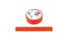 Orange and Red Stipes Washi Tape