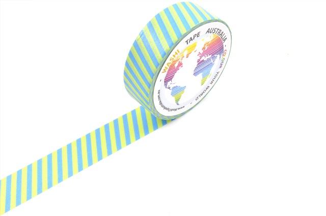 Blue And Yellow Stripes Washi Tape Australia