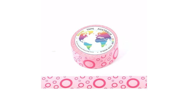 Pink Rings Washi Tape Australia