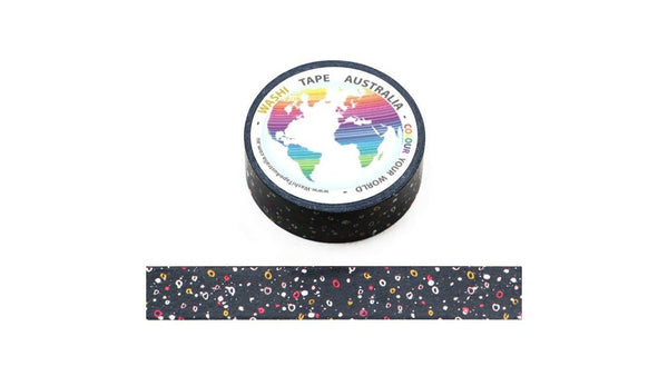 Spots on Black Washi Tape Australia