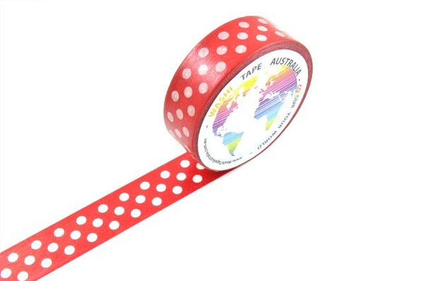 Clear Spots on Red Washi Tape Australia