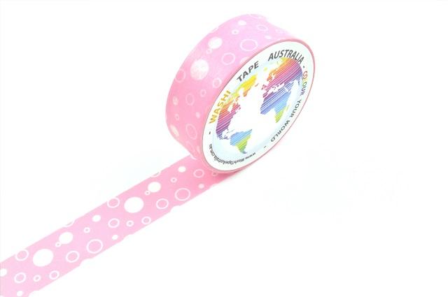 Fun Spots on Pink Washi Tape Australia