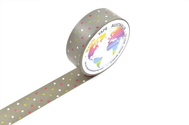 Party Spots on Grey Washi Tape Australia