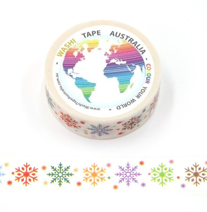 Colourful Snowflakes Washi Tape