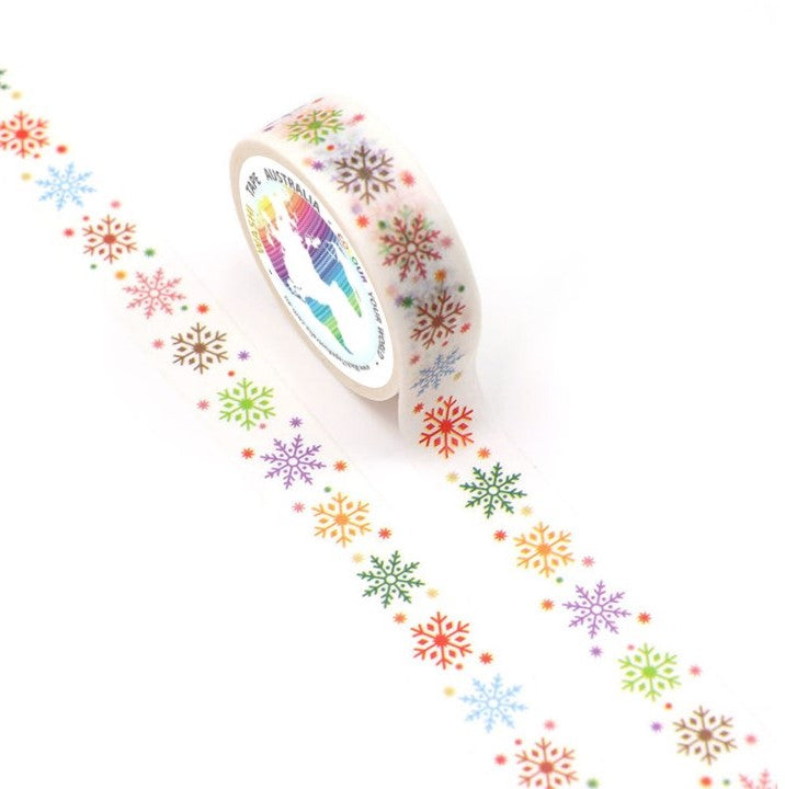 Colourful Snowflakes Washi Tape